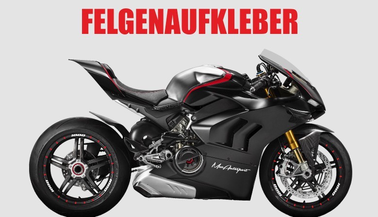 MAX Motosport - Felgenaufkleber für Sportmotorräder